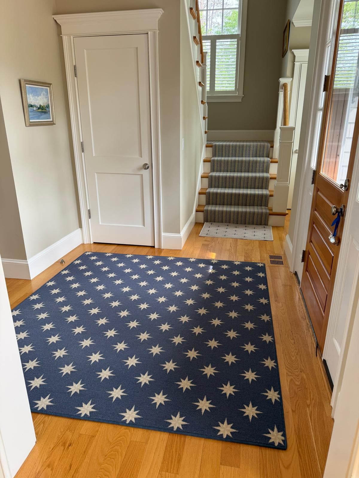 A cleaned entryway in a home near Hingham, Massachusetts